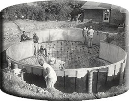 Baker Pool Construction early picture