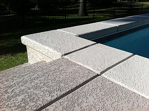 st louis pool construction, custom concrete pool, geometric, textured deck
