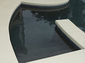 st louis pool construction, custom concrete pool, stair entry