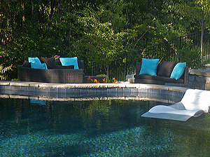 st louis pool construction, custom concrete pool, pebble finish