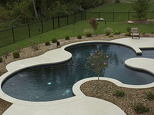 st louis pool construction, custom concrete pool, shapes and structure, freeform