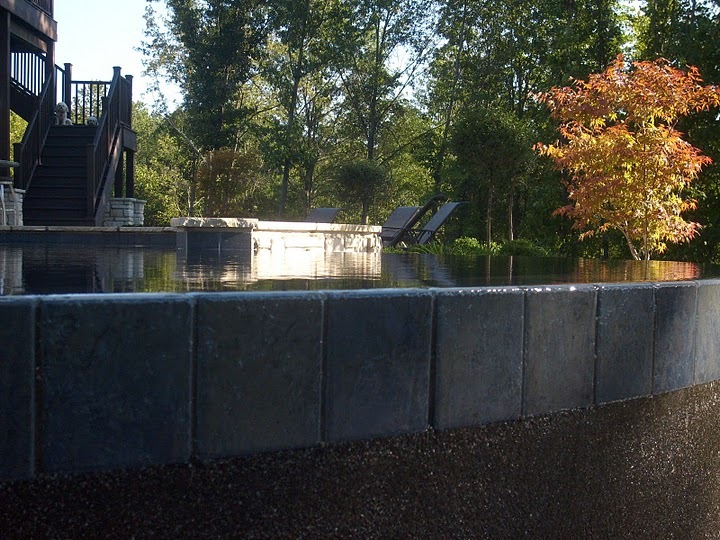 hillside pool construction