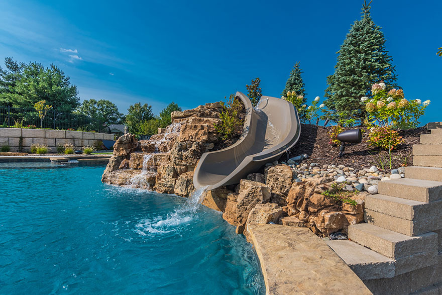 Concrete Waterfalls, Concrete Water Slides