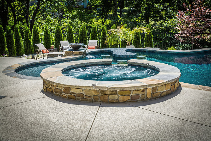 15 Hot Tub Deck Ideas For A Relaxing, Hot Tub Fire Pit Combo